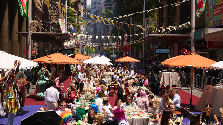 Open For Lunch - Disco Picnic Event, George Street, Sydney CBD