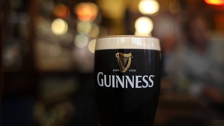 A pint of Guinness in Dublin, Ireland