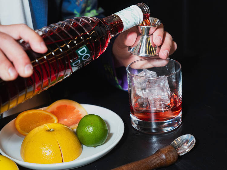 Craft Cocktail Making at an Upscale Speakeasy