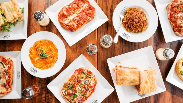 Roman-style pizzas, pastas and other Italian favorites come to Time Out Market Chicago