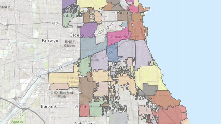 Chicago Neighborhood Project map