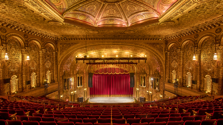 The United Palace theater from the mezzanine