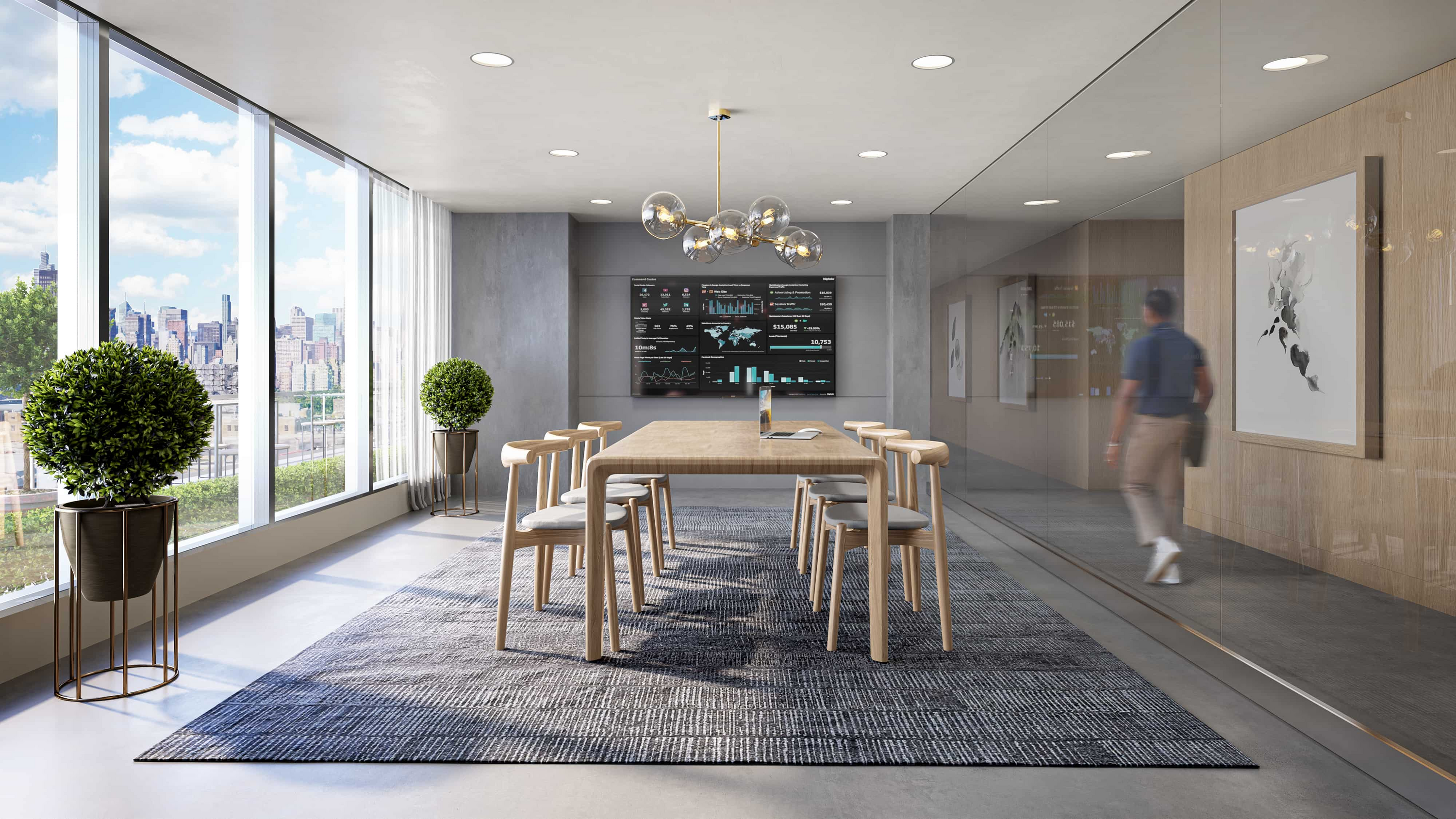 rendering of new apartment in Long Island City