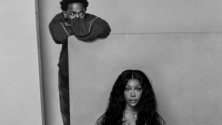 Kendrick Lamar and SZA Grand National Tour promo art