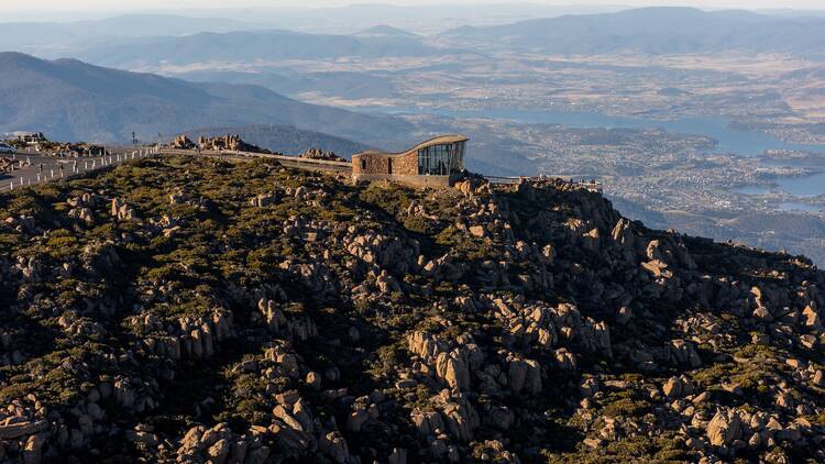 Take in views from the top of kunanyi/Mount Wellington