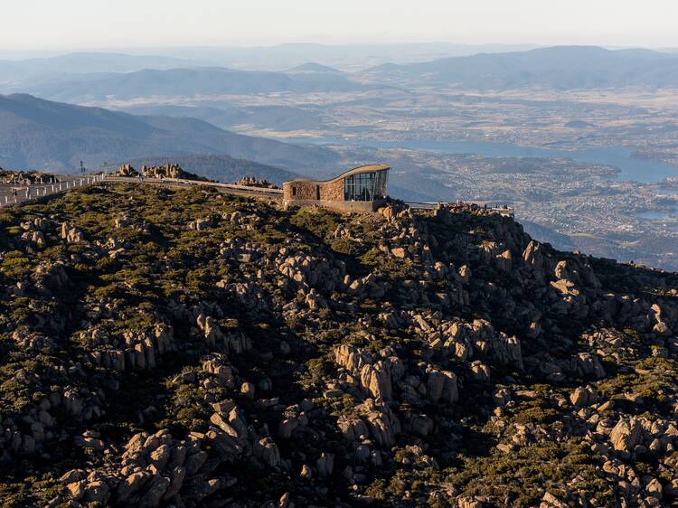 Take in views from the top of kunanyi/Mount Wellington