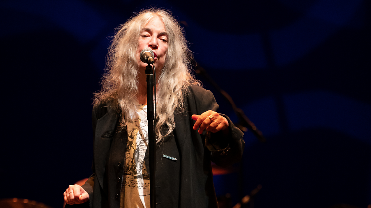 Patti Smith en concierto.