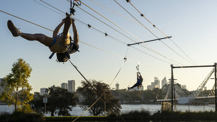 Reach new heights at Matagarup Zip Climb