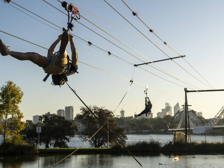 Reach new heights at Matagarup Zip Climb