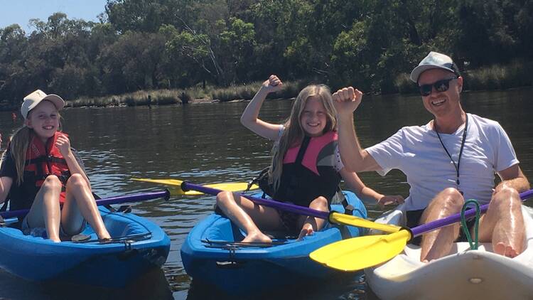 Take to the Swan River on a kayaking tour