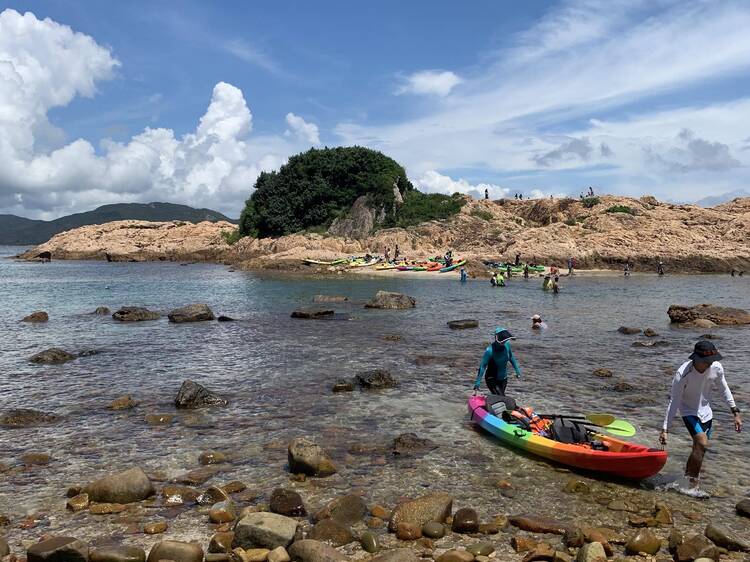 綠蛋島：玻璃水小島