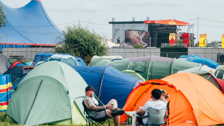 Campsite at Reading and Leeds festival 