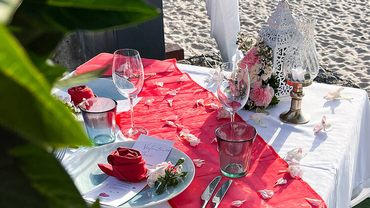 Valentine’s Dinner by the Sea