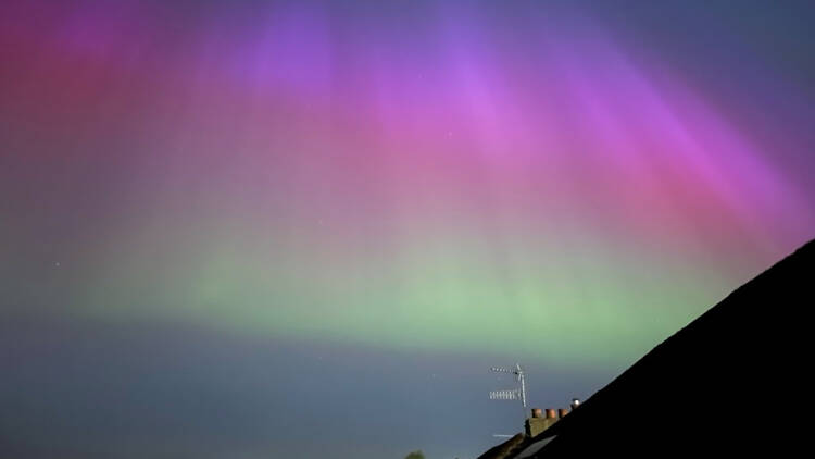 Northern lights in Scotland