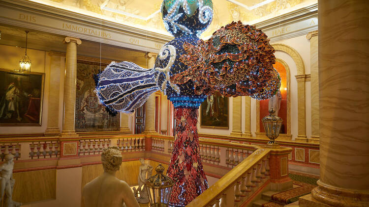 Flamboyant, Joana Vasconcelos. Palacio de Liria. Foto: Juan Rayos