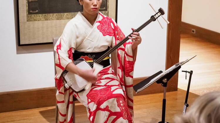 musician playing instrument