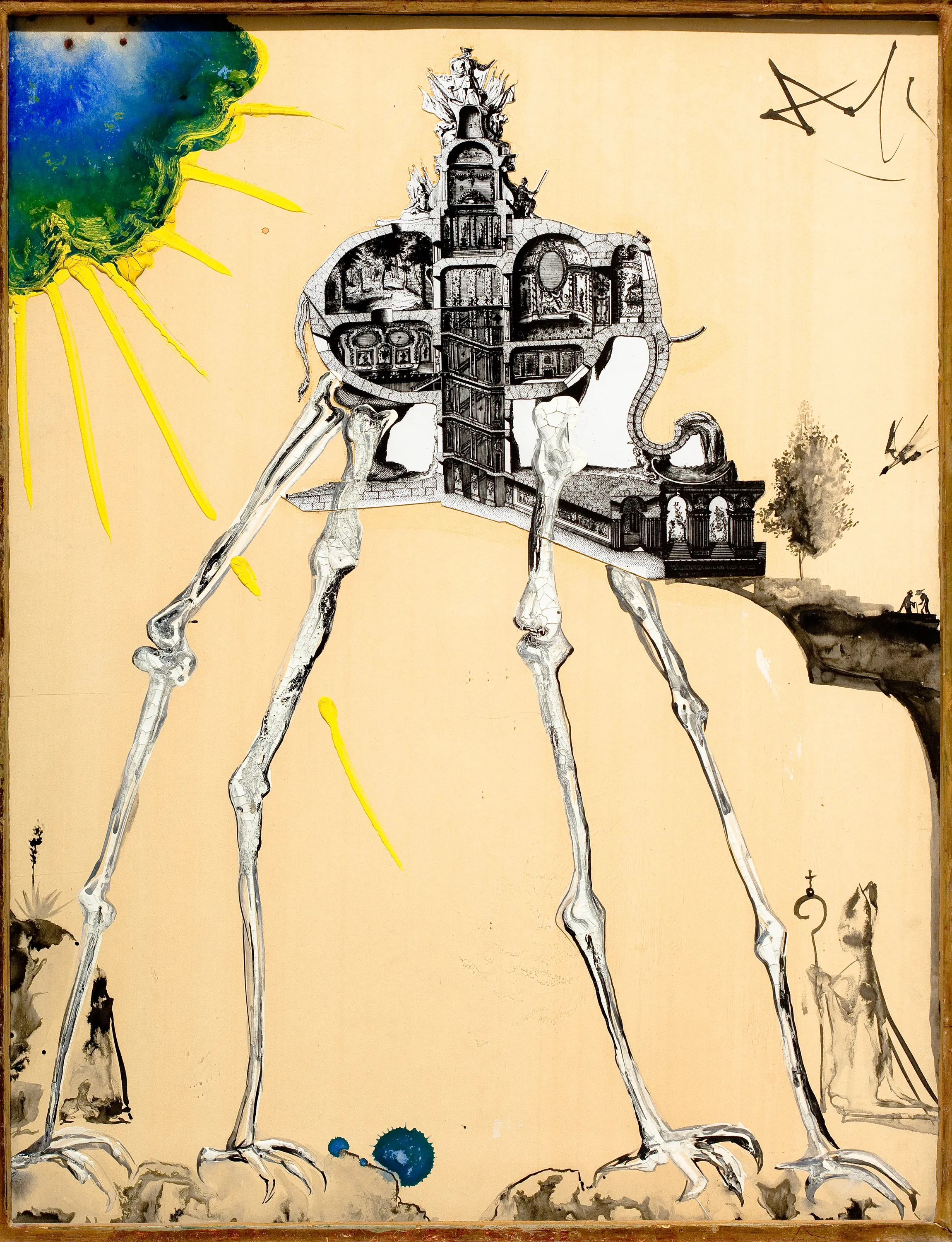 Dalí, 'Space Elephant' (1959). Galería Jorge Juan.