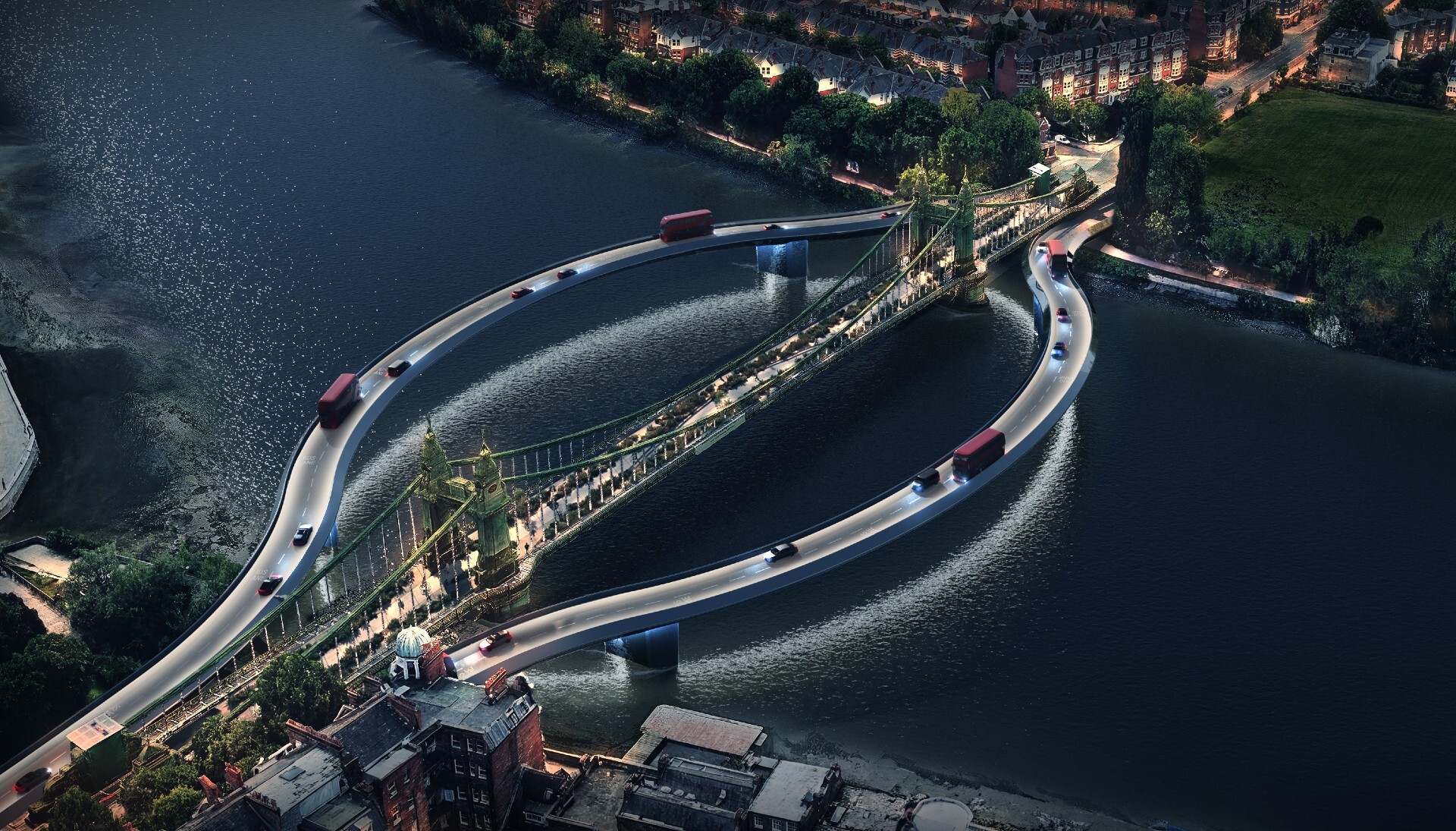 Hammersmith Bridge redesign from Sybarite designers