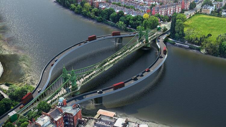 Hammersmith Bridge redesign from Sybarite designers