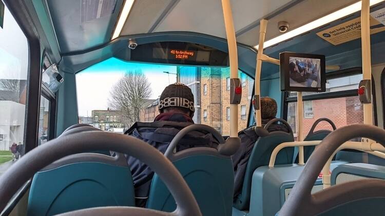 Interior of a 41 London bus