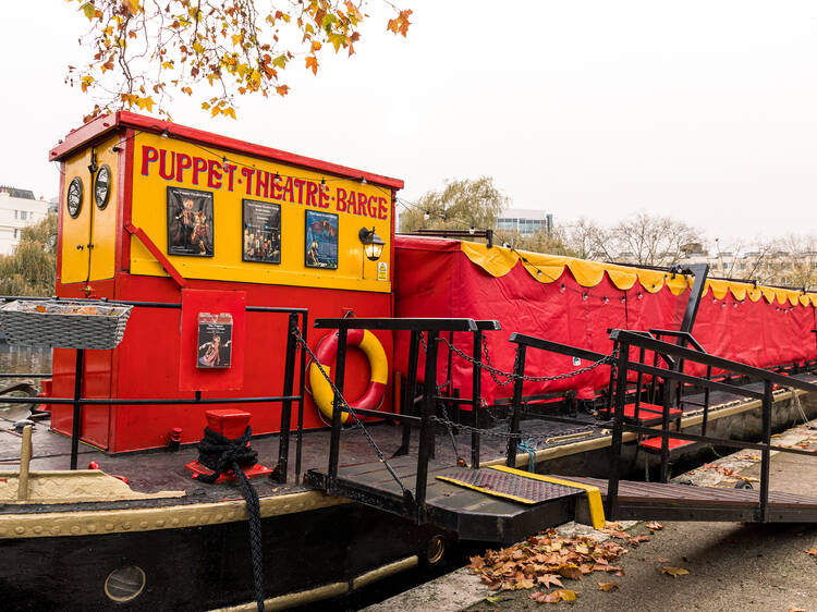 All aboard the Puppet Theatre Barge