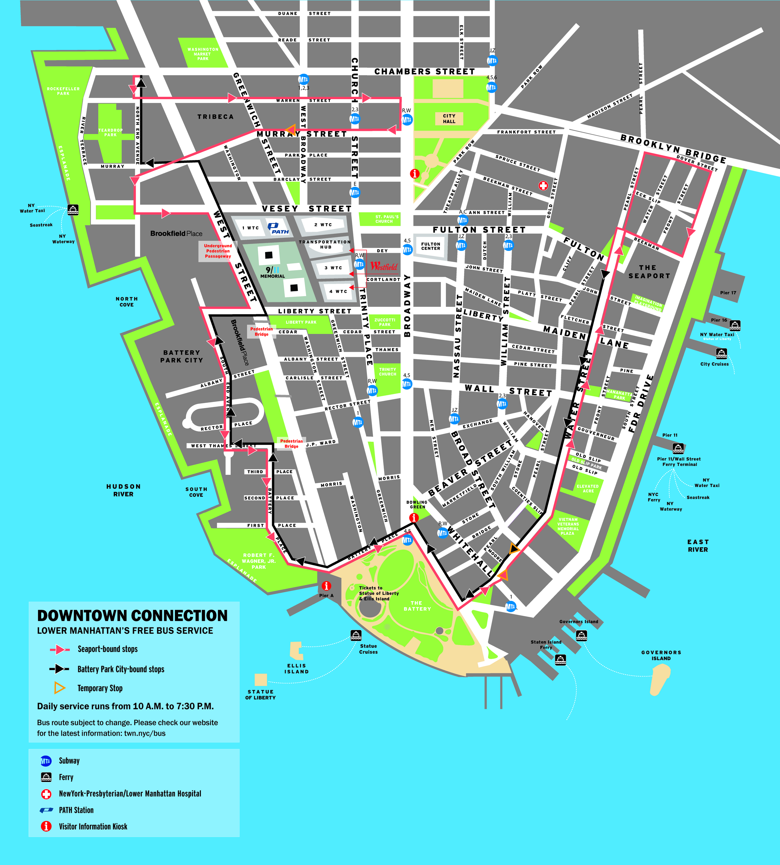 Alliance for Downtown New York bus route