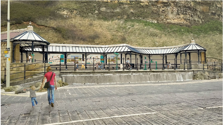 A visualisation of the new seawatching station in Scarborough