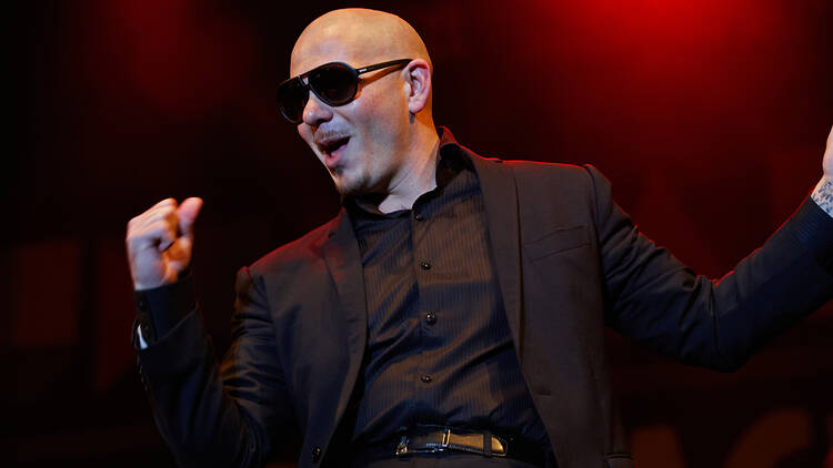 Pitbull performing live in the Netherlands