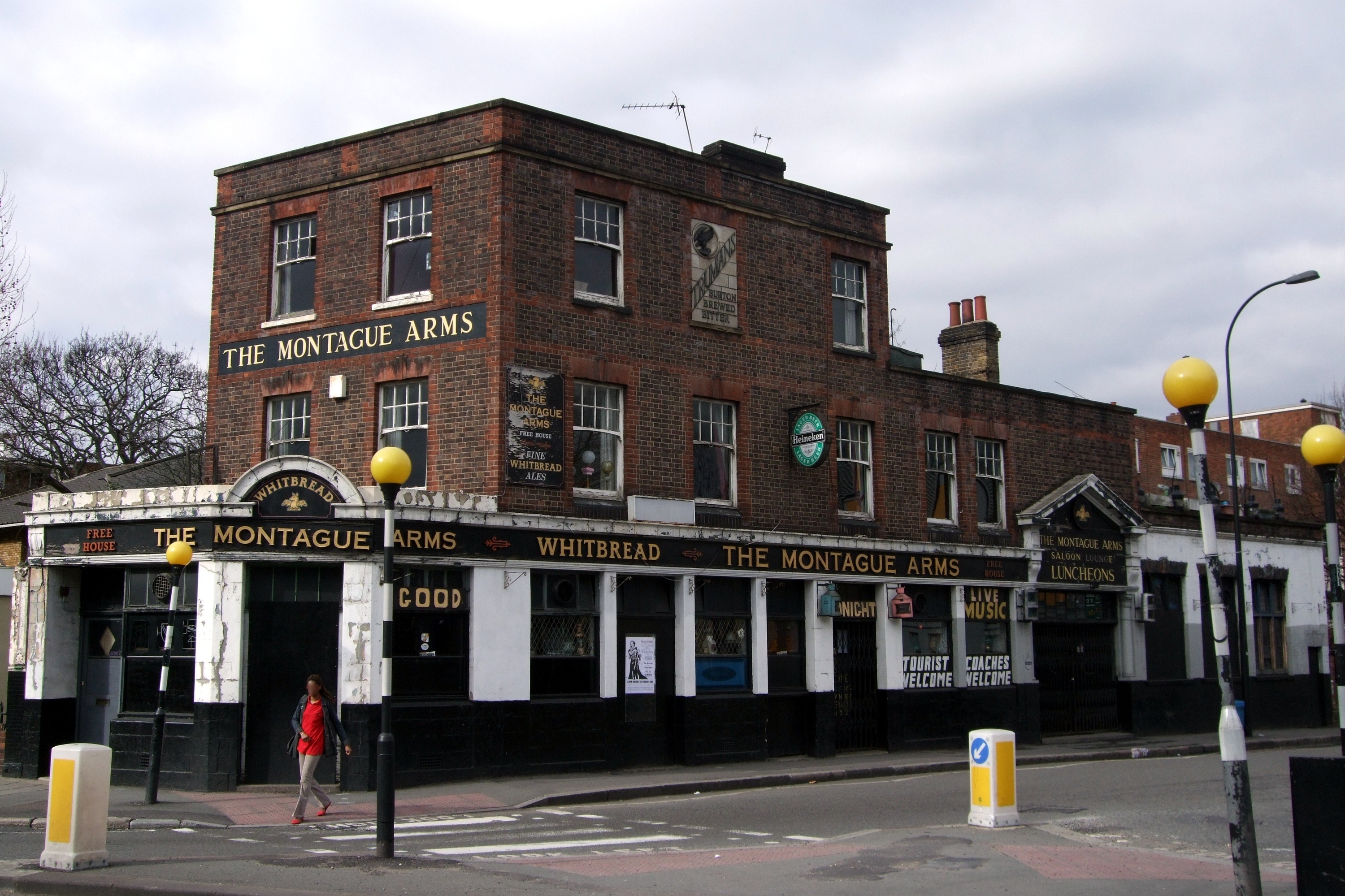 Outside a pub