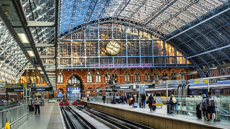 London St Pancras international train station