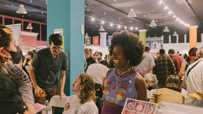 L.A. Zine Fest Exhibitors at the L.A. Zine Fest.