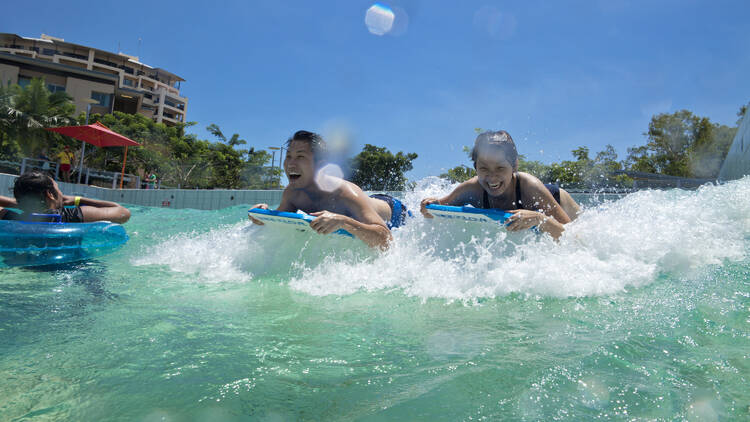 Ride the waves at the lagoon