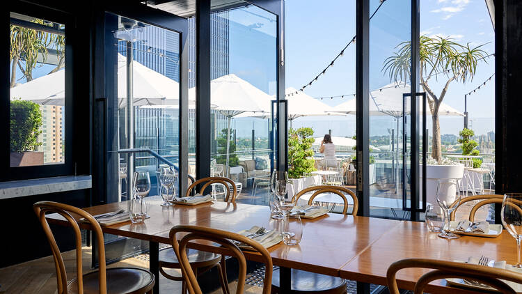 Dining room with terrace views