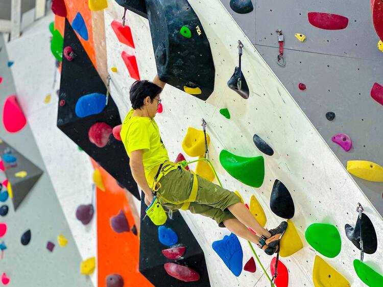 Reach new heights with indoor rock climbing