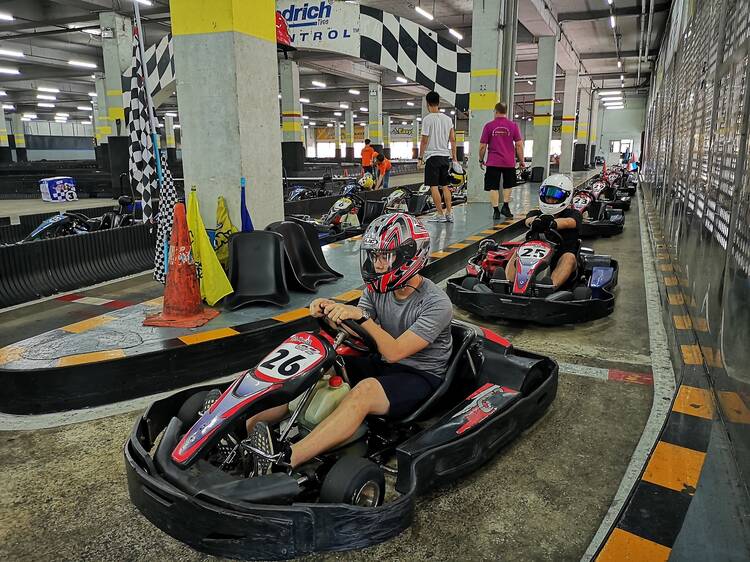 Make tracks with a fun go-karting experience