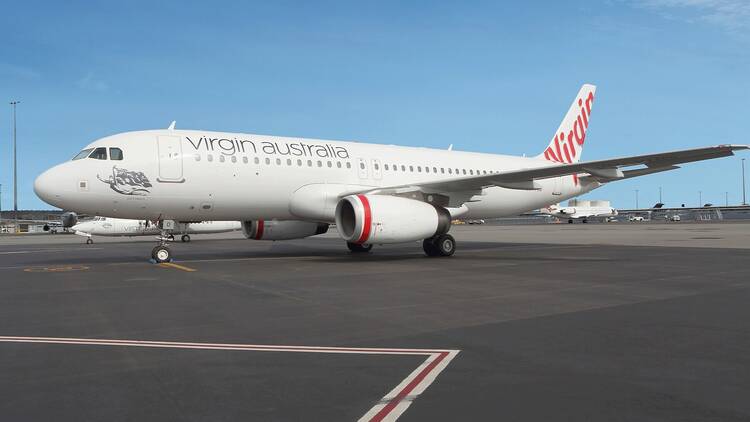 Virgin Australia plane on tarmac