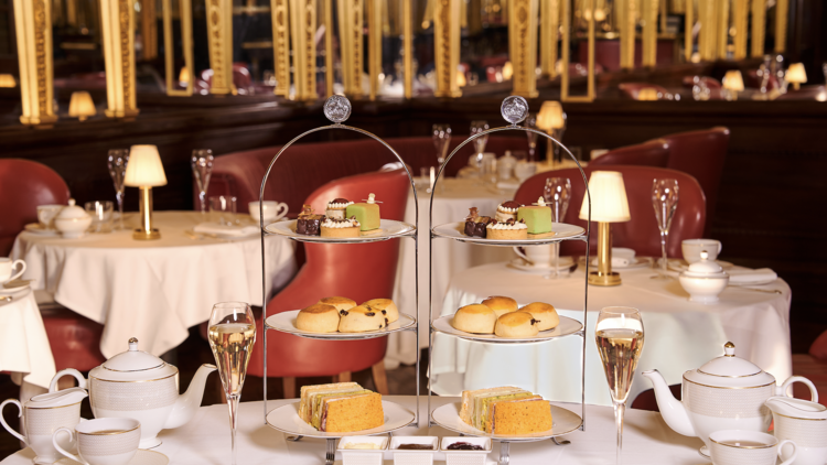 Afternoon tea at the The Grill Room, Hotel Café Royal