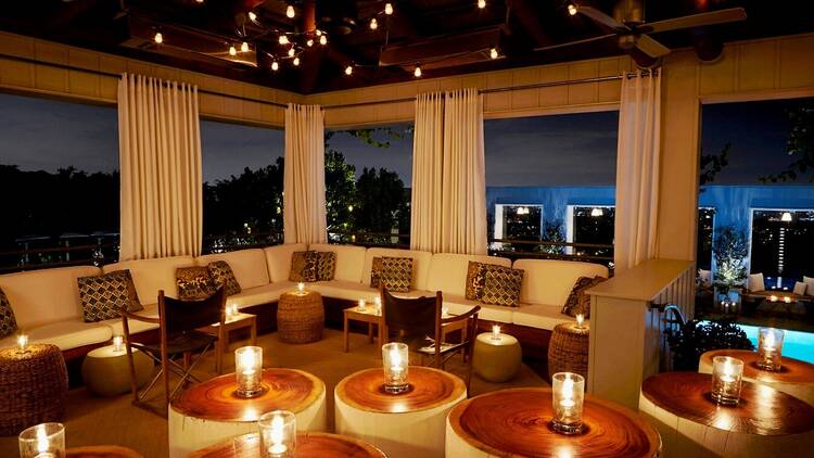 The Hut at Skybar Los Angeles.