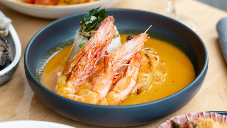 The fish and prawn curry at Garfish