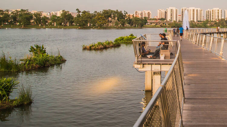 Jurong Lake boardwalk