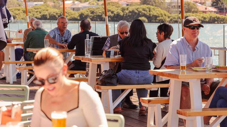 People having fun at Regatta Club