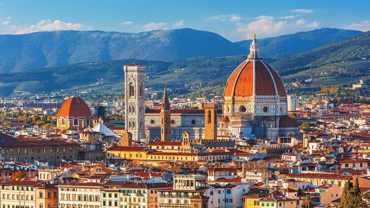 A stunning view of Florence from Piazzale Michelangelo