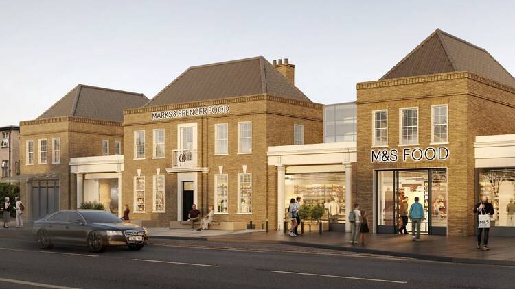 The new M&S foodhall in Purley