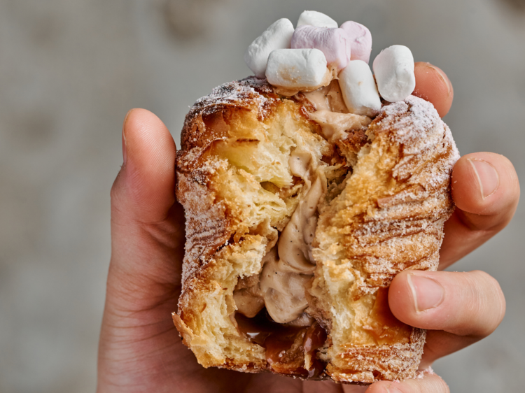 Toasted marshmallow cruffin.