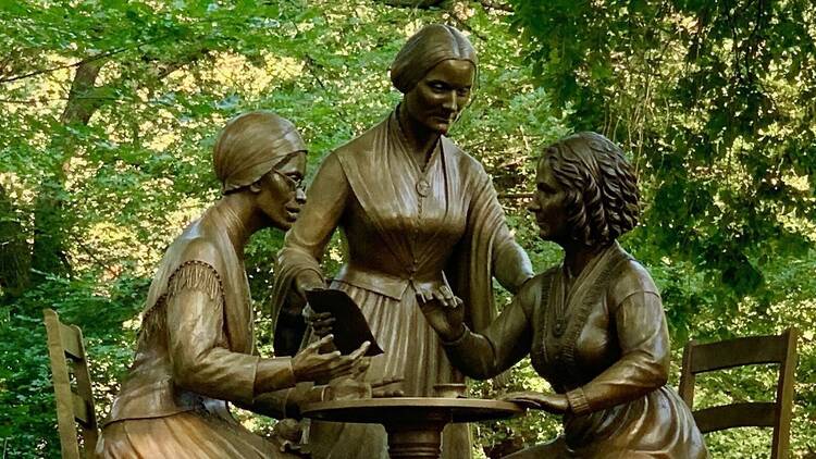 The Women’s Rights Pioneers Monument in Central Park