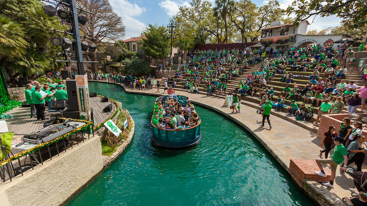 Watch the San Antonio River Walk go green for St. Patrick’s Day