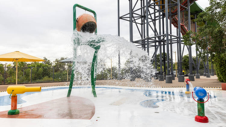 Slip and slide at Palmerston Water Park