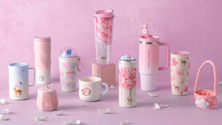 Starbucks Singapore launches its Spring collection with cherry blossom merch and menu items