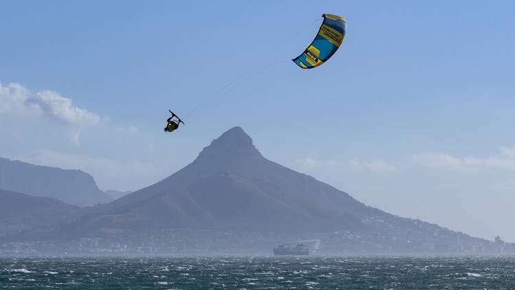 Giel Vlugt, kite surfing