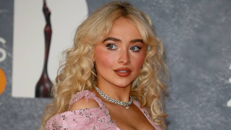 Sabrina Carpenter at the 2025 BRIT Awards